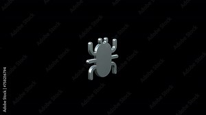3D Bug Icon Design | Custom Animations for Your Project Stock Video