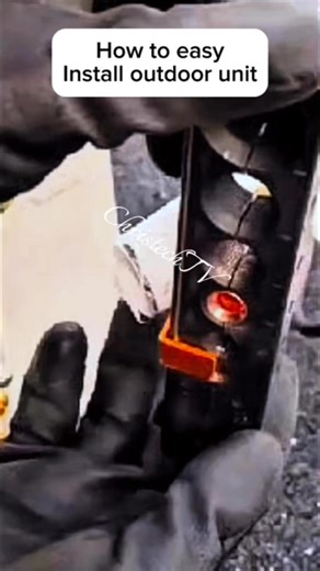 Part#72 how to easy install outdoor unit👌 #airconditioninginstallation #hvactools #hvactech #ChrisTech | ChrisTech TV