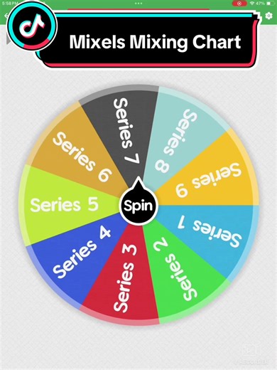 Mixels Mixing Chart #CapCut #chart #mixels #lego #legomixels #siatogether