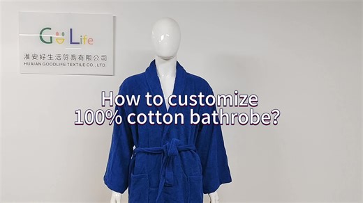Private Label 100% Cotton Custom Women Bath Robes Spa Terry Hotel Bathrobe