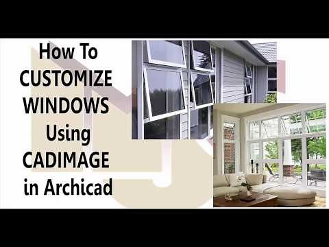 How to create custom windows using CADIMAGE in Archicad