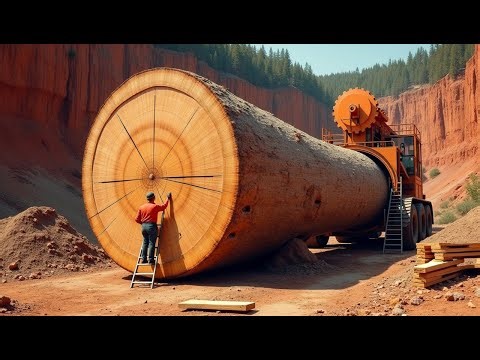 Thousand Year Old Log Turned Into Work Worth More Than Gold | The Miraculous Journey of a Giant Tree
