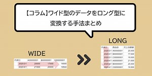 BIツールのためのデータ：ワイド型のデータをロング型に変換する手法まとめ