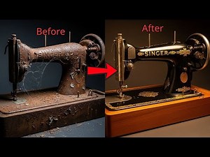 The process of restoring a rusty Singer sewing machine into a brand-new one. | Full Process