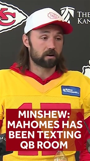 Gardner Minshew on talks with Patrick Mahomes: "That dude still wants us to win"