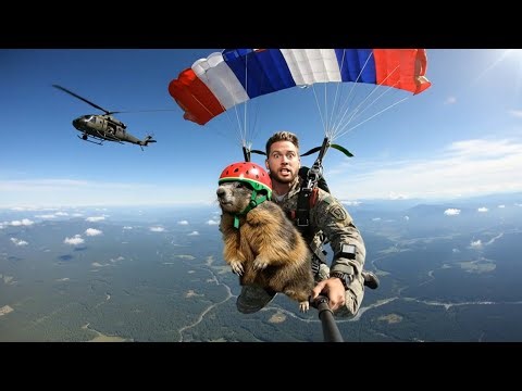 First Skydive Adventure for Marmot – Funny Moments With a Brave Marmot Hero