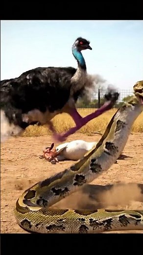 Python Attacks Goat... But Look Who's Watching #animalrescue