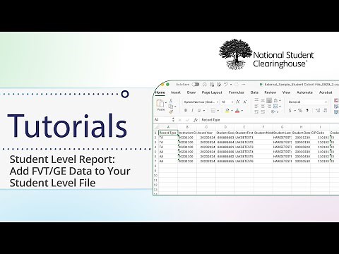 FVTGE Reporting: Student Level File: Add FVT/GE Data
