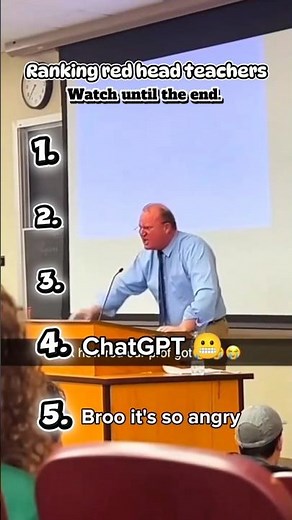 Bro was so angry😤😤#redhead #teacher