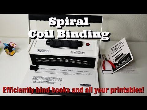 TruBind TB-S20A ELECTRIC COIL-BINDING MACHINE + COIL INSERTER| How to Use a Spiral Binding Machine