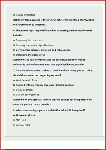 PROPHECY RN CORE MANDATORY PART III PRACTICE EXAM 1 QUESTIONS AND CORRECT ANSWERS VERIFIED ANSWERS P