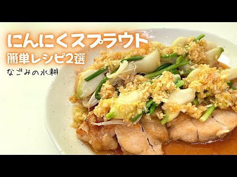 【簡単】絶品！にんにくスプラウトレシピ【なごみの水耕】