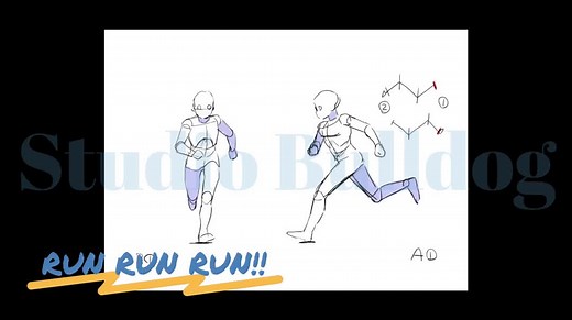 【动画参考】跑步动画逐帧教学，正侧角度解