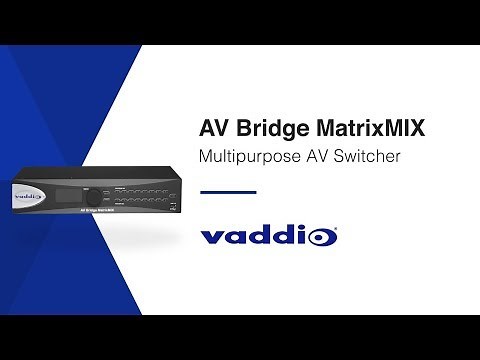 Vaddio AV Bridge MatrixMIX Multipurpose AV Switcher