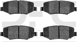 Dynamic Friction Company 3000 Semi-Metallic Brake Pads 1311-1274-00-Rear Set