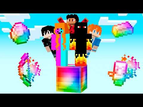 Minecraft, But It's On 1 AVARITIA Block with Friends!