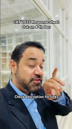 CAT2025 Response sheet out on 4 th Dec | CAT Results out soon | iimcat.ac.in