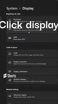 How to set a custom resolution on windows 11 #shorts