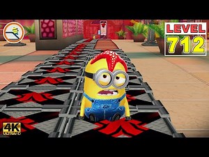 Despicable Me: Minion Rush LEVEL 712 - Starfish minion use the Slides 10 times at the Mall