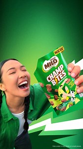 Your MILO® fave is in its snack era ⚡Take a bite of the NEW MILO® Champ Bites! Get yours now! Disclaimer: Kids under 4 may choke on small pieces. ASC Ref Code: N0196P080125M | MILO® Philippines