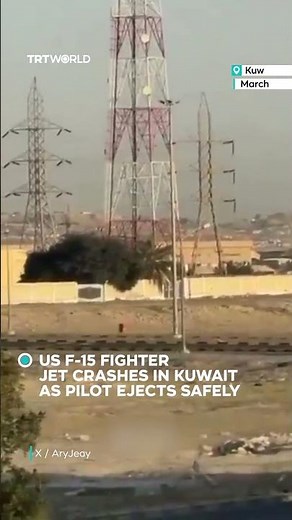US F-15 fighter jet crashes in Kuwait as pilot ejects safely