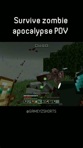 Minecraft apocalypse💀#minecraft#shorts