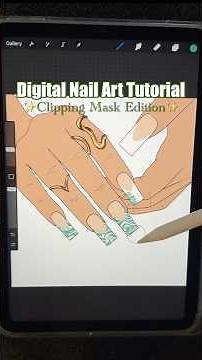 Quick Edit Nail Design Template Tool Tutorial: Clipping Mask ~ Procreate