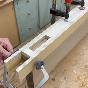 3.4K views · 107 reactions | Cutting 2” deep mortises with a plunge router... always a bit of a jaw clenching operation. Notice the 1/2 mdf I’m using as body armor . #jonpeters #mortiseandtenon #woodworkingjigs #plungerouter #woodworking | Jon Peters Art & Home | Facebook