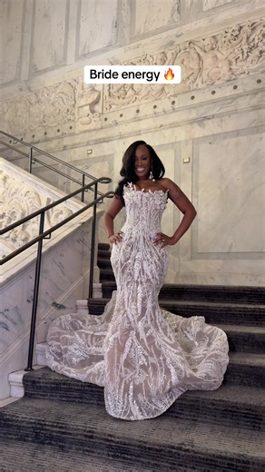 Stunning Bride in Fiery Dress
