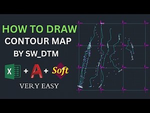 How To Draw Contour Map in AutoCAD By SWDTM | Draw Contour by Excel Data | Contour Map | Tech Yatra