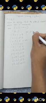 Day-6 of my problem solving with python #python #100daysofcode #problemsolving