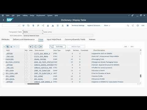 CL14. Standard Table Enhancements in SAP