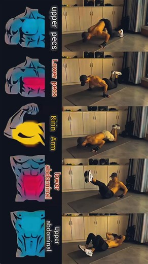 8.5K views · 68K reactions | Quick Home Workout for Chest & Abs ⚡ ...