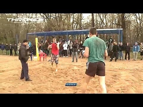 Arrows street fight College boy vs Hawaii man