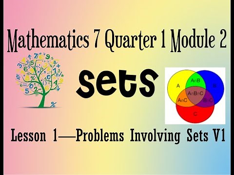 Problems Involving Sets V1 Mathematics Grade 7 Quarter 1 Module 2