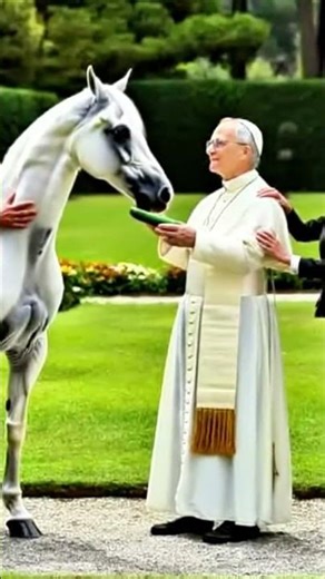 🔔 Just Before the Bells Rang, the Horse Lifted His Head — What the Pope Said Next…