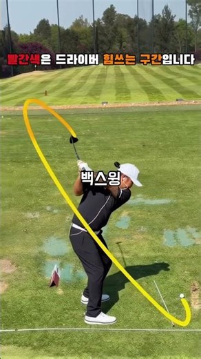 This is the point where power is generated in the driver swing. Create a large arc to reach the t...