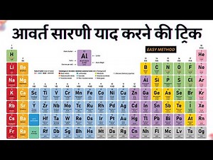 आवर्त सारणी याद करने की शानदार ट्रिक | Trick to learn Periodic Table | avart sarni yaad kaise karen