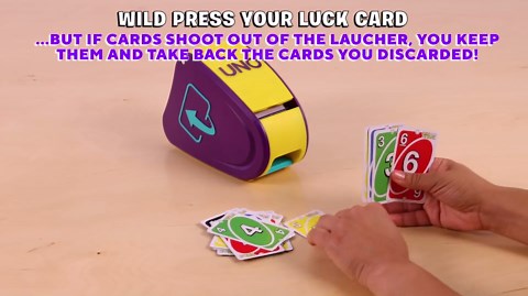 Mattel Games UNO Flip Attack Card Game with Launcher Unit & Double-Sided Deck for Kids, Families & Parties, 2-10 Players Ages 7+