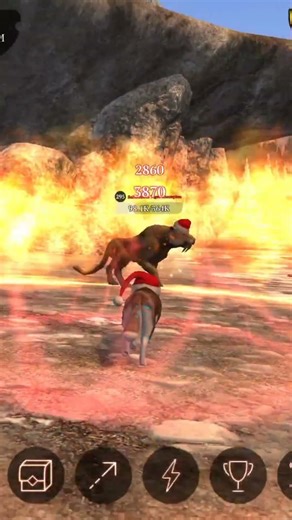 Killing Sabertooth Tiger With Critical Hit 🎯 - The Wolf #shorts