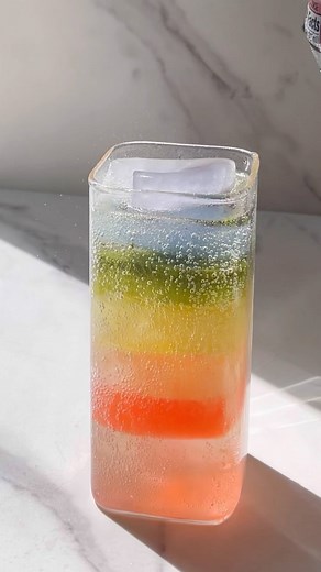 Jenn ★ UGC | Rainbow drink because love is colorful. #homecafe #cafe #homebarista #loveislove #aestheticdrinks #tealover #drinks #drinksrecipe... | Instagram