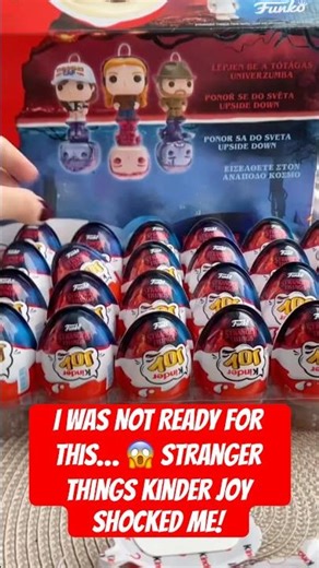 I WAS NOT READY FOR THIS… 😱 NEW Stranger Things Kinder Joy UNBOXING! 🤯🔥