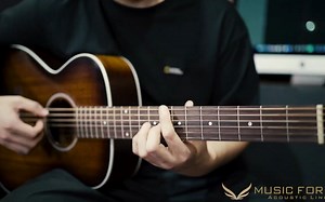 全单桃花心木，高颜值美产Guild M-25E指弹演奏老鹰乐队 《 Desperado》