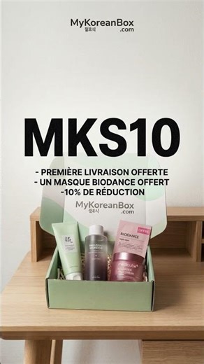 Code Promo MyKoreanBox.fr : -10% avec le code "MKS10" + livraison et masque Biodance offert #promo