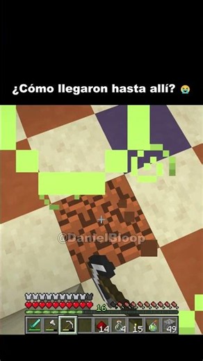 cómo llegaron hasta allí?? 😭💀 #minecraft #humor #memes