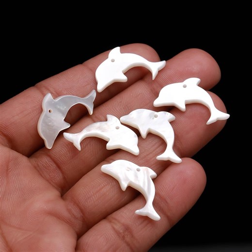 Natural White Pearl Dolphin Shape Carving, Mother of Pearl Dolphin Shape Beads, Top Drill Fish Charms for Jewelry Making, 23 MM, 1 PC - Etsy