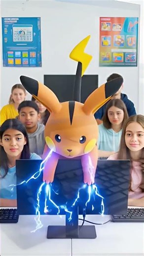 Raichu’s First Day Pokémon School Comedy Story #pokemon #comedy #shortsfeed #ytshortsindia #school