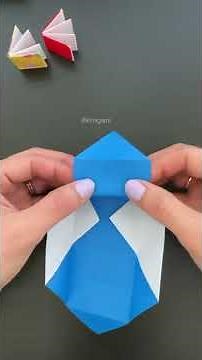 How to fold Origami Mini Book (Arrangement of Traditional Masu Box ) #shorts