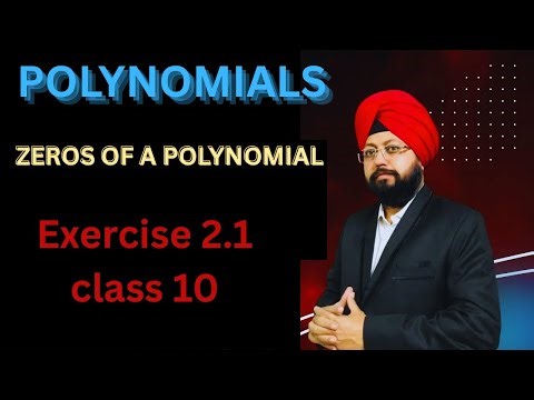 Class 10 Maths Chapter 2 Exercise 2.1 | Polynomials | NCERT CBSE Solutions - AnandSirOnline