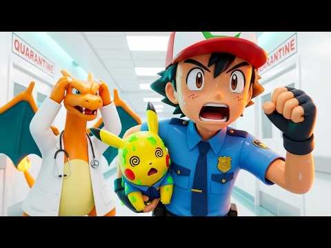 🆘‼️ Ash Ketchum Rescues Pikachu from the Green Slime Virus!⚡ | Funny PikaToon Animation